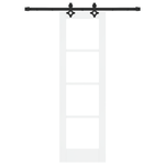 Casa si Gradina - Constructii - Usi interior, exterior si garaj - Usi interior - Usa glisanta  cu set de hardware Alb 61x198.5 cm Lemn solid de pin - Infinity.ro