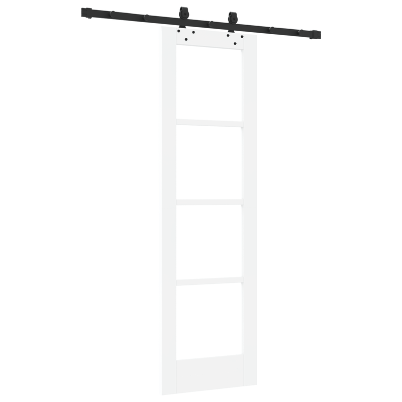 Casa si Gradina - Constructii - Usi interior, exterior si garaj - Usi interior - Usa glisanta  cu set de hardware Alb 61x198.5 cm Lemn solid de pin - Infinity.ro