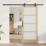 Casa si Gradina - Constructii - Usi interior, exterior si garaj - Usi interior - Set Usa Glisanta  cu Accesorii 86x198.5 cm Lemn Masiv de Pin - Infinity.ro