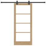Casa si Gradina - Constructii - Usi interior, exterior si garaj - Usi interior - Set Usa Glisanta  cu Accesorii 86x198.5 cm Lemn Masiv de Pin - Infinity.ro