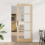 Casa si Gradina - Constructii - Usi interior, exterior si garaj - Usi interior - Usa Glisanta  cu Set Hardware 86x211 cm Lemn Masiv de Pin - Infinity.ro