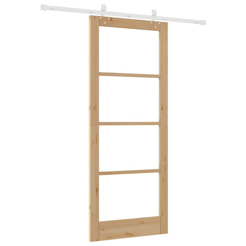 Casa si Gradina - Constructii - Usi interior, exterior si garaj - Usi interior - Usa Glisanta  cu Set Hardware 86x211 cm Lemn Masiv de Pin - Infinity.ro