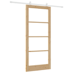 Casa si Gradina - Constructii - Usi interior, exterior si garaj - Usi interior - Usa glisanta  cu set de accesorii 'ORKDAL'din lemn solid si sticla - Infinity.ro