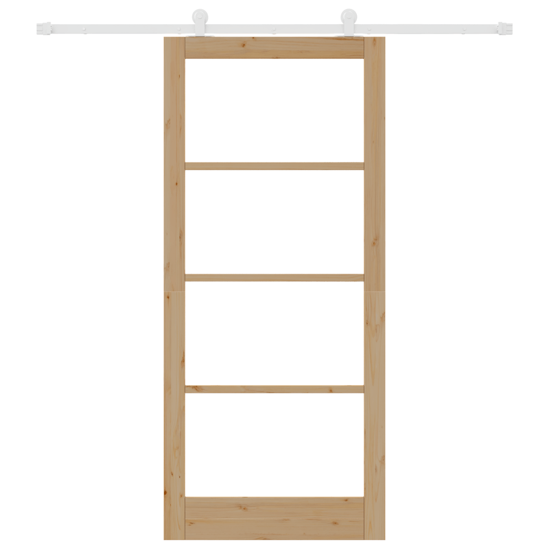 Casa si Gradina - Constructii - Usi interior, exterior si garaj - Usi interior - Usa glisanta  cu set de accesorii 'ORKDAL'din lemn solid si sticla - Infinity.ro