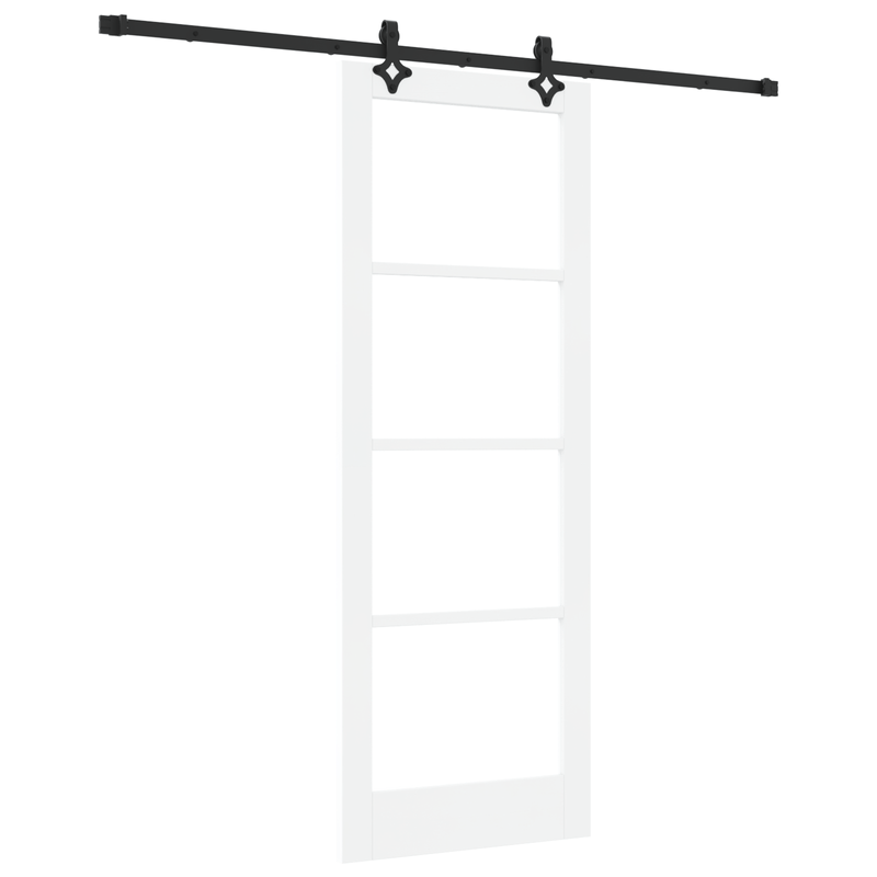 Casa si Gradina - Constructii - Usi interior, exterior si garaj - Usi interior - Usa Glisanta  cu Set de Hardware Alb 78x211 cm Lemn Masiv de Pin - Infinity.ro