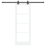 Casa si Gradina - Constructii - Usi interior, exterior si garaj - Usi interior - Usa Glisanta  cu Set de Hardware Alb 78x211 cm Lemn Masiv de Pin - Infinity.ro