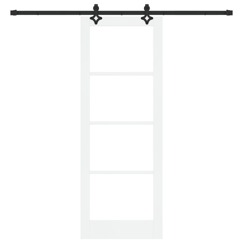 Casa si Gradina - Constructii - Usi interior, exterior si garaj - Usi interior - Usa Glisanta  cu Set de Hardware Alb 78x211 cm Lemn Masiv de Pin - Infinity.ro