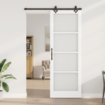 Casa si Gradina - Constructii - Usi interior, exterior si garaj - Usi interior - Usa glisanta  cu set de hardware Alb 83x232 cm Lemn masiv Pin - Infinity.ro