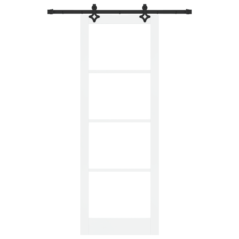 Casa si Gradina - Constructii - Usi interior, exterior si garaj - Usi interior - Usa glisanta  cu set de hardware Alb 83x232 cm Lemn masiv Pin - Infinity.ro