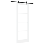 Casa si Gradina - Constructii - Usi interior, exterior si garaj - Usi interior - Usa glisanta  cu set de hardware Alb 83x232 cm Lemn masiv Pin - Infinity.ro