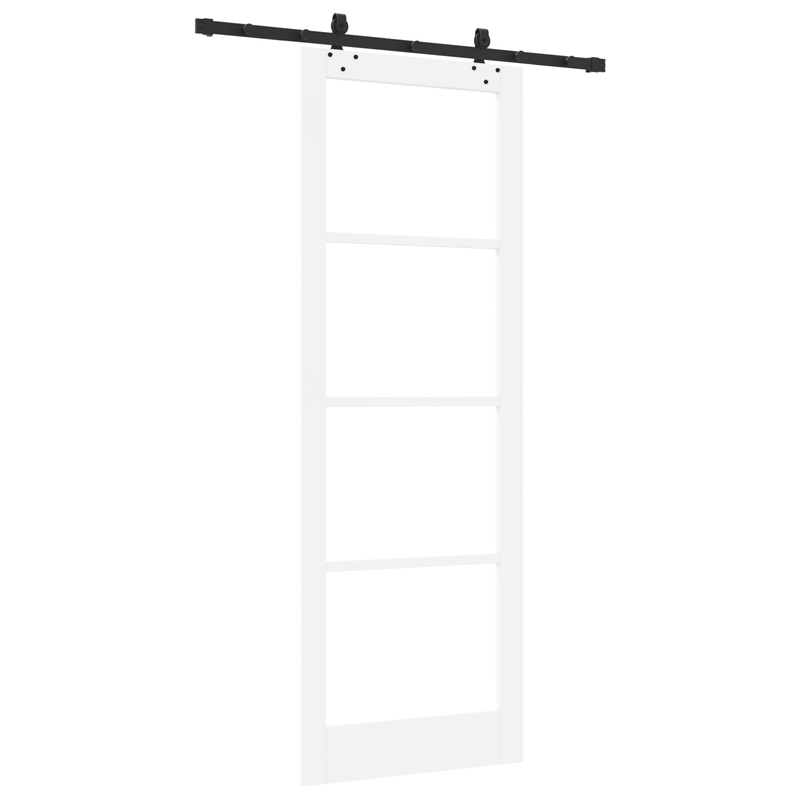 Casa si Gradina - Constructii - Usi interior, exterior si garaj - Usi interior - Usa glisanta  cu set de hardware Alb 83x232 cm Lemn masiv Pin - Infinity.ro