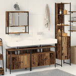 Casa si Gradina - Mobilier - Mobilier baie - Comode baie - Dulap pentru Chiuveta cu Lavoar Incorporat - Finisaj Lemn Vechi - Infinity.ro