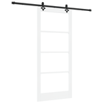 Casa si Gradina - Constructii - Usi interior, exterior si garaj - Usi interior - Usa Glisanta  cu Set de Accesorii Alb 93x211 cm Lemn Masiv de Pin - Infinity.ro