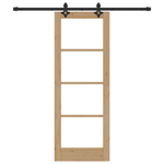Casa si Gradina - Constructii - Usi interior, exterior si garaj - Usi interior - Usa glisanta  cu set de hardware "ORKDAL" Lemn masiv si sticla - Infinity.ro