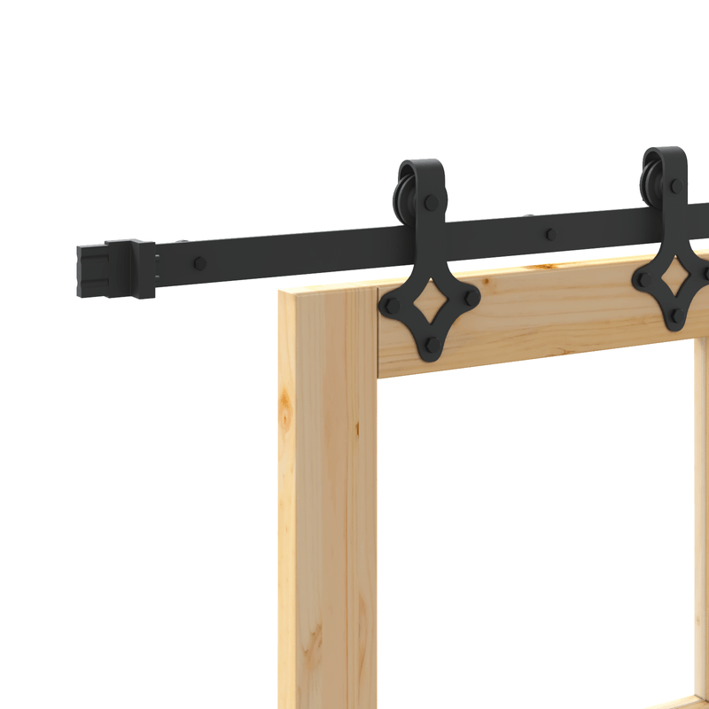 Casa si Gradina - Constructii - Usi interior, exterior si garaj - Usi interior - Usa glisanta  cu set de hardware "ORKDAL" Lemn masiv si sticla - Infinity.ro