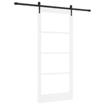 Casa si Gradina - Constructii - Usi interior, exterior si garaj - Usi interior - Usa Glisanta  cu Set de Hardware Alb 93x211 cm Lemn Solid de Pin - Infinity.ro