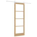 Casa si Gradina - Constructii - Usi interior, exterior si garaj - Usi interior - Usa Glisanta cu Set de Hardware 83x232 cm Lemn Masiv Pin - Infinity.ro