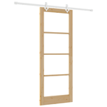 Casa si Gradina - Constructii - Usi interior, exterior si garaj - Usi interior - Set de usi glisante  cu hardware 83x211 cm din lemn masiv de pin - Infinity.ro