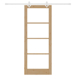 Casa si Gradina - Constructii - Usi interior, exterior si garaj - Usi interior - Set de usi glisante  cu hardware 83x211 cm din lemn masiv de pin - Infinity.ro