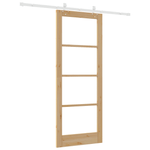 Casa si Gradina - Constructii - Usi interior, exterior si garaj - Usi interior - Set de usi glisante  cu hardware 83x211 cm din lemn masiv de pin - Infinity.ro