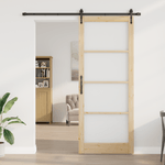 Casa si Gradina - Constructii - Usi interior, exterior si garaj - Usi interior - Usa Glisanta  cu Set de Accesorii 93x232 cm Lemn Masiv Pini - Infinity.ro