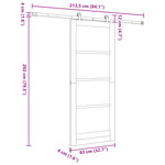 Casa si Gradina - Constructii - Usi interior, exterior si garaj - Usi interior - Usa Glisanta  cu Set de Accesorii 'ORKDAL'Alb 83x202 cm - Infinity.ro