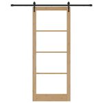 Casa si Gradina - Constructii - Usi interior, exterior si garaj - Usi interior - Usa Glisanta  cu Set de Accesorii 93x232 cm Lemn Masiv Pini - Infinity.ro