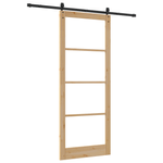 Casa si Gradina - Constructii - Usi interior, exterior si garaj - Usi interior - Usa Glisanta  cu Set de Accesorii 93x232 cm Lemn Masiv Pini - Infinity.ro
