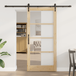 Casa si Gradina - Constructii - Usi interior, exterior si garaj - Usi interior - Usa glisanta cu set de accesorii 'ORKDAL'93x202 cm - Infinity.ro