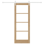 Casa si Gradina - Constructii - Usi interior, exterior si garaj - Usi interior - Set Usa Glisanta  cu Accesorii 78x202 cm Lemn Masiv de Pin - Infinity.ro