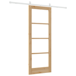 Casa si Gradina - Constructii - Usi interior, exterior si garaj - Usi interior - Set Usa Glisanta  cu Accesorii 78x202 cm Lemn Masiv de Pin - Infinity.ro