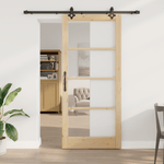 Casa si Gradina - Constructii - Usi interior, exterior si garaj - Usi interior - Usa glisanta  cu set hardware 'ORKDAL'din lemn masiv si sticla - Infinity.ro