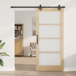 Casa si Gradina - Constructii - Usi interior, exterior si garaj - Usi interior - Usa glisanta  cu set hardware 'ORKDAL'din lemn masiv si sticla - Infinity.ro