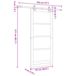 Casa si Gradina - Constructii - Usi interior, exterior si garaj - Usi interior - Usa glisanta  cu set hardware 'ORKDAL'din lemn masiv si sticla - Infinity.ro