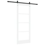 Casa si Gradina - Constructii - Usi interior, exterior si garaj - Usi interior - Usa glisanta  cu set de accesorii alb 83x211 cm din lemn masiv de pin - Infinity.ro