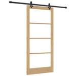 Casa si Gradina - Constructii - Usi interior, exterior si garaj - Usi interior - Usa glisanta  cu set hardware "ORKDAL" din lemn masiv si sticla - Infinity.ro
