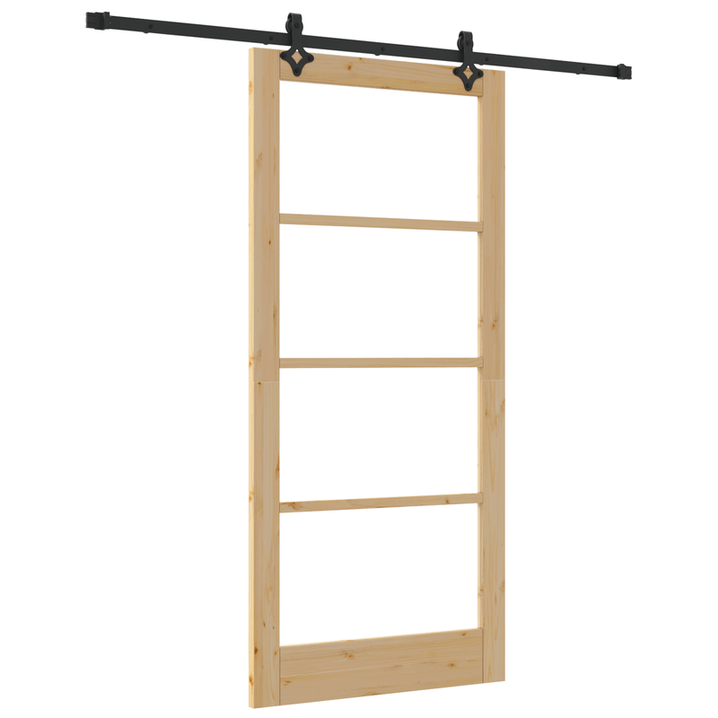 Casa si Gradina - Constructii - Usi interior, exterior si garaj - Usi interior - Usa glisanta  cu set hardware "ORKDAL" din lemn masiv si sticla - Infinity.ro