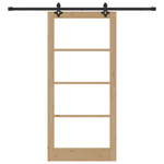 Casa si Gradina - Constructii - Usi interior, exterior si garaj - Usi interior - Usa glisanta  cu set hardware "ORKDAL" din lemn masiv si sticla - Infinity.ro