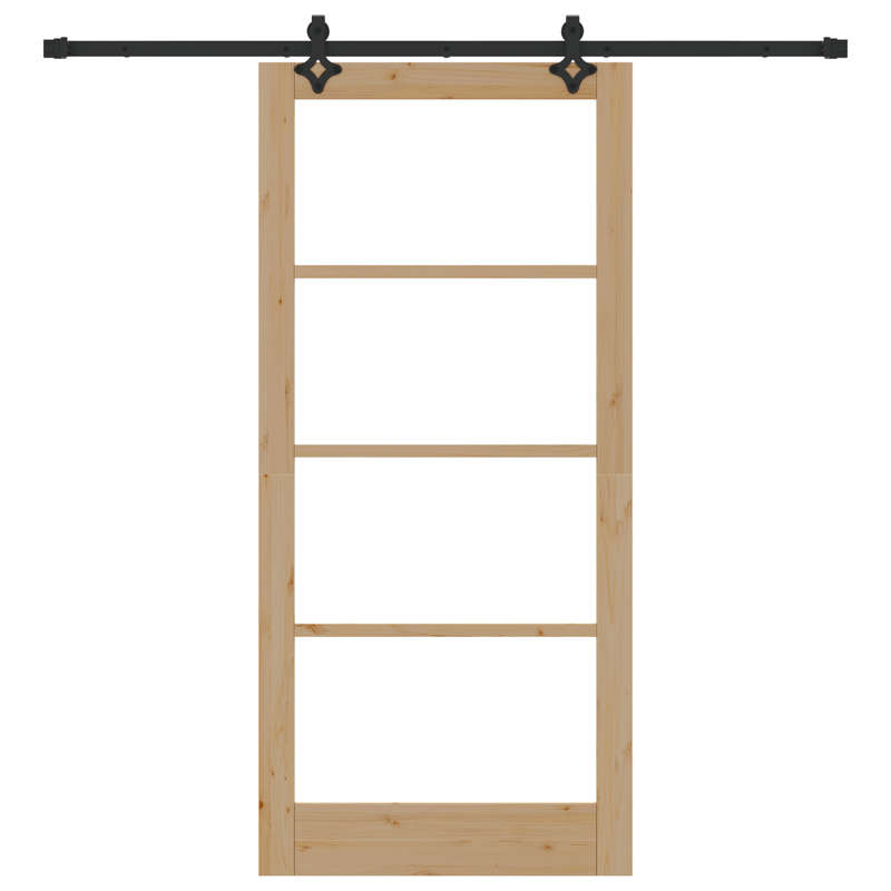 Casa si Gradina - Constructii - Usi interior, exterior si garaj - Usi interior - Usa glisanta  cu set hardware "ORKDAL" din lemn masiv si sticla - Infinity.ro