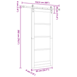 Casa si Gradina - Constructii - Usi interior, exterior si garaj - Usi interior - Usa Glisanta  cu Set Hardware 'ORKDAL'Alb 83x202 cm - Infinity.ro