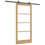 Casa si Gradina - Constructii - Usi interior, exterior si garaj - Usi interior - Usa glisanta  cu set hardware "ORKDAL" din lemn masiv si sticla - Infinity.ro