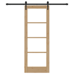 Casa si Gradina - Constructii - Usi interior, exterior si garaj - Usi interior - Set usa glisanta  cu accesorii 73.5x198.5 cm Lemn masiv de pin - Infinity.ro