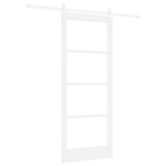 Casa si Gradina - Constructii - Usi interior, exterior si garaj - Usi interior - Usa Glisanta  cu Set de Accesorii Alb 83x202 cm Lemn Masiv de Pin - Infinity.ro