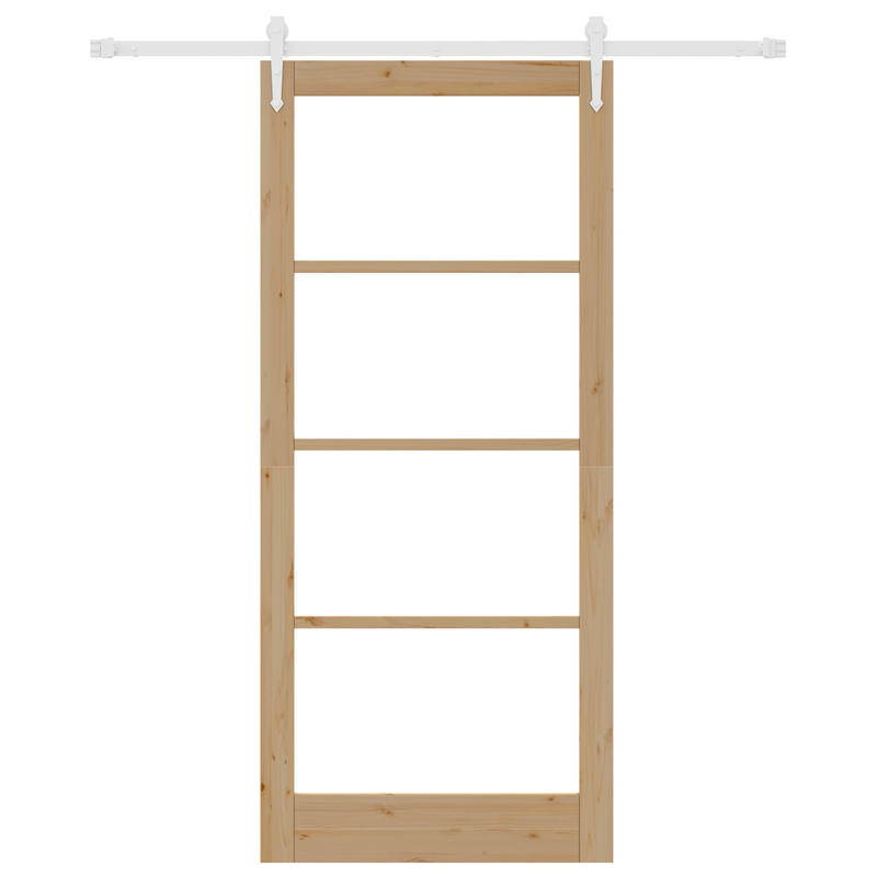 Casa si Gradina - Constructii - Usi interior, exterior si garaj - Usi interior - Usa glisanta  cu set hardware 93x211 cm lemn masiv pin - Infinity.ro