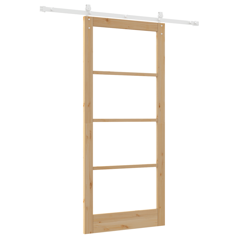 Casa si Gradina - Constructii - Usi interior, exterior si garaj - Usi interior - Usa glisanta  cu set hardware 93x211 cm lemn masiv pin - Infinity.ro