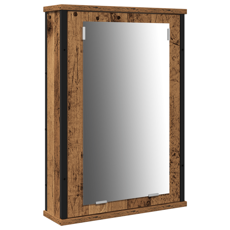Casa si Gradina - Mobilier - Mobilier baie - Comode baie - Cabinet de baie cu chiuveta incorporata in stil lemn vechi din lemn prelucrat - Infinity.ro