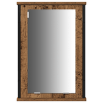 Casa si Gradina - Mobilier - Mobilier baie - Comode baie - Cabinet de baie cu chiuveta incorporata in stil lemn vechi din lemn prelucrat - Infinity.ro