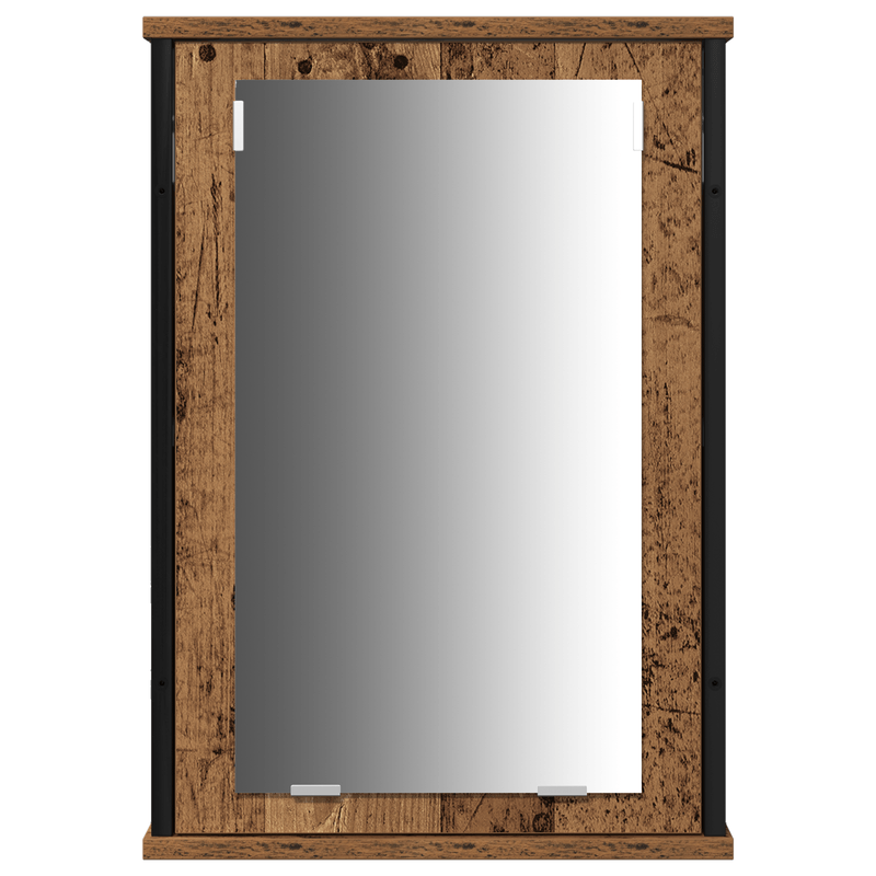 Casa si Gradina - Mobilier - Mobilier baie - Comode baie - Cabinet de baie cu chiuveta incorporata in stil lemn vechi din lemn prelucrat - Infinity.ro