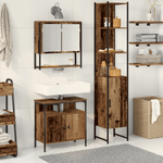 Casa si Gradina - Mobilier - Mobilier baie - Comode baie - Dulap pentru chiuveta de baie cu bazin incorporat din lemn vechi, lemn prelucrat - Infinity.ro