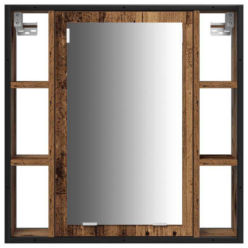 Casa si Gradina - Mobilier - Mobilier baie - Comode baie - Chiuveta de baie cu dulap si chiuveta incorporata din lemn vechi - Infinity.ro